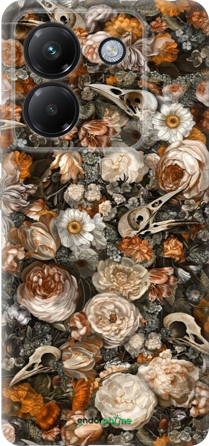 Силиконовый чехол В стиле барокко-мрачный для Xiaomi Poco M7 Pro 5G - 6404u-3942 изображение 