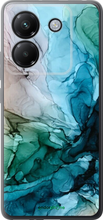 Силиконовый чехол С красочной абстрактной картиной Соленые берега для Xiaomi Poco M7 Pro 5G - 6405u-3942 изображение 