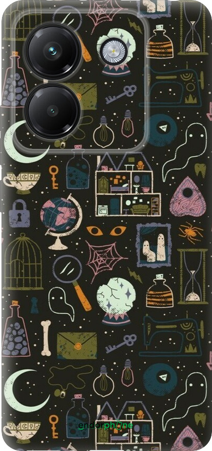 Силиконовый чехол Колдовской принт для Xiaomi Poco M7 Pro 5G - 6425u-3942 изображение 