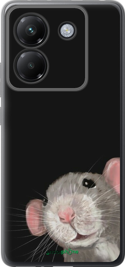 Силиконовый чехол The Peeking Rat для Xiaomi Poco M7 Pro 5G - 6442u-3942 изображение 