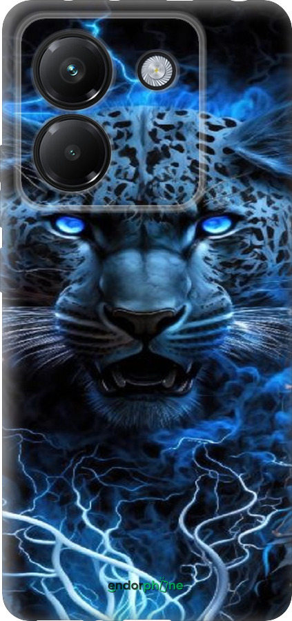 Силіконовий чехол Крижаний леопард для Xiaomi Poco M7 Pro 5G - 6460u-3942 изображение 