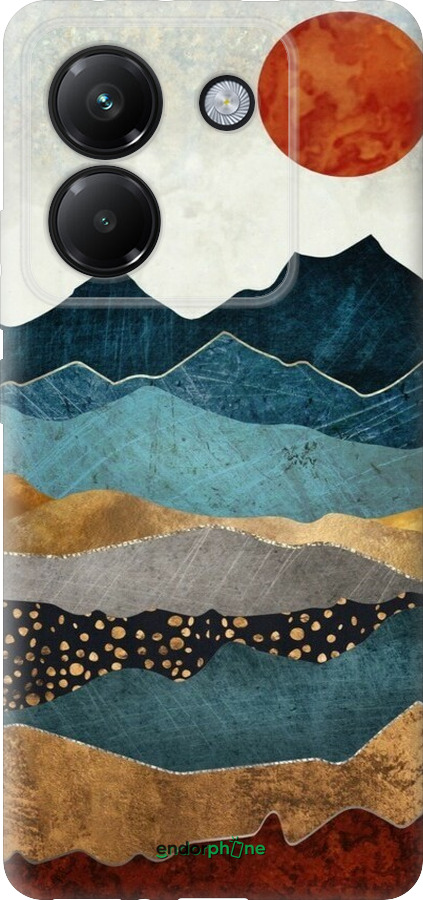 Силиконовый чехол Янтарный закат для Xiaomi Poco M7 Pro 5G - 6475u-3942 изображение 