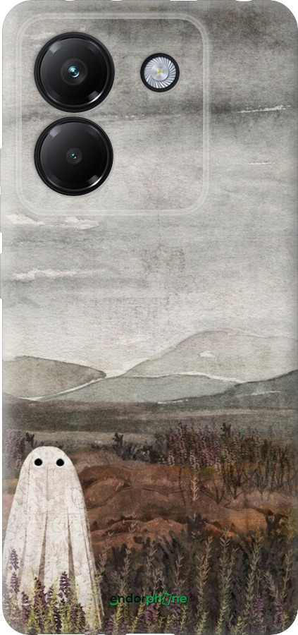 Силіконовий чехол Самотій привид на фоні гір для Xiaomi Poco M7 Pro 5G - 6486u-3942 изображение 