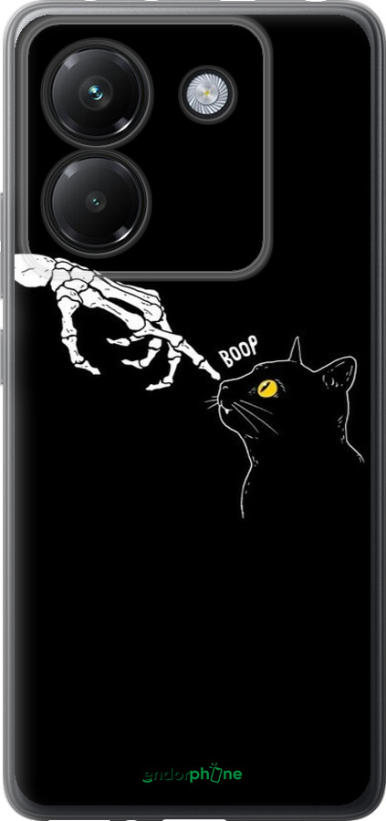 Силиконовый чехол Кошка для Xiaomi Poco M7 Pro 5G - 6505u-3942 изображение 