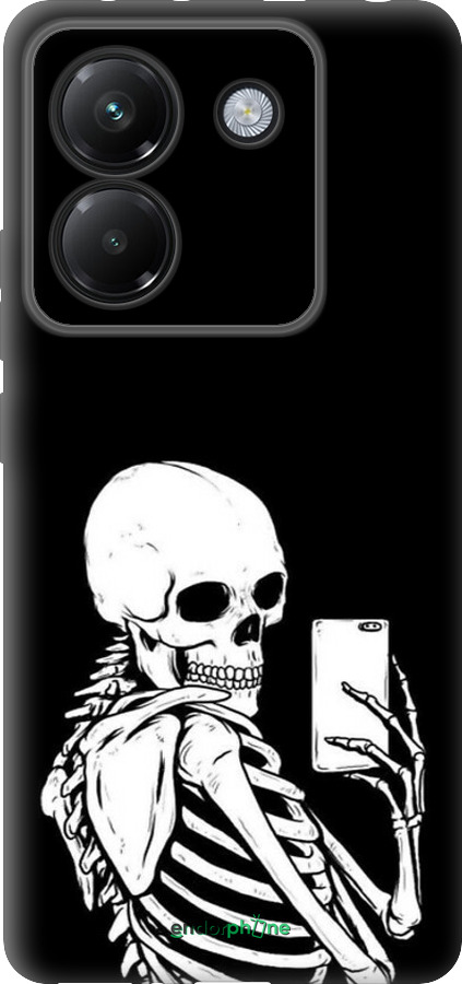 Силіконовий чехол Скелет робить Selfie для Xiaomi Poco M7 Pro 5G - 6535u-3942 изображение 