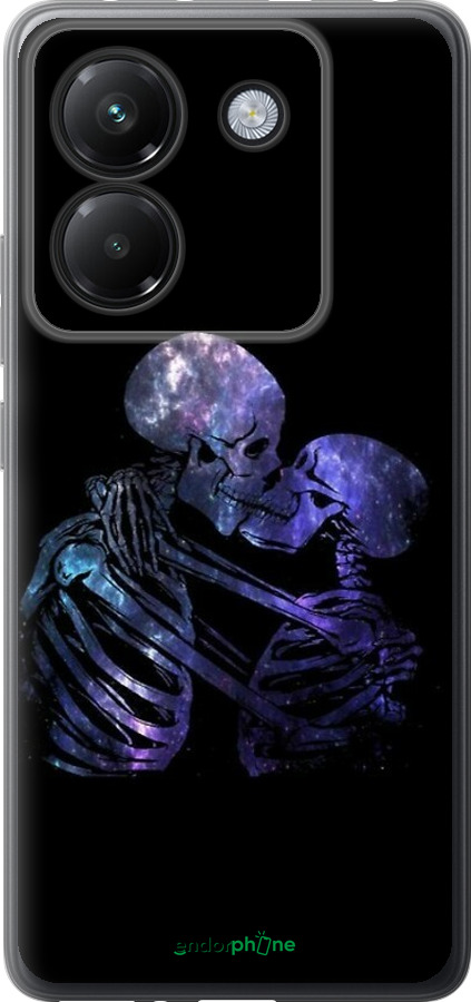 Силиконовый чехол С изображением скелета для Xiaomi Poco M7 Pro 5G - 6537u-3942 изображение 