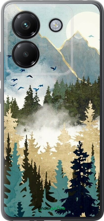 Силіконовий чехол Із зображенням лісового пейзажу для Xiaomi Poco M7 Pro 5G - 6548u-3942 изображение 