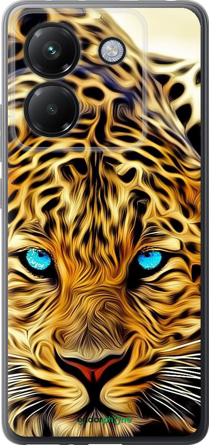 Силиконовый чехол Леопард для Xiaomi Poco M7 Pro 5G - 6611u-3942 изображение 