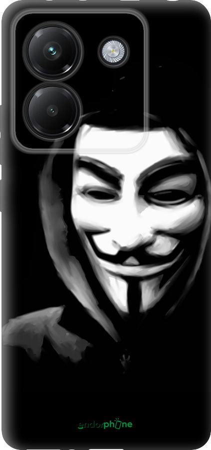 Силиконовый чехол Анонимус для Xiaomi Poco M7 Pro 5G - 832u-3942 изображение 