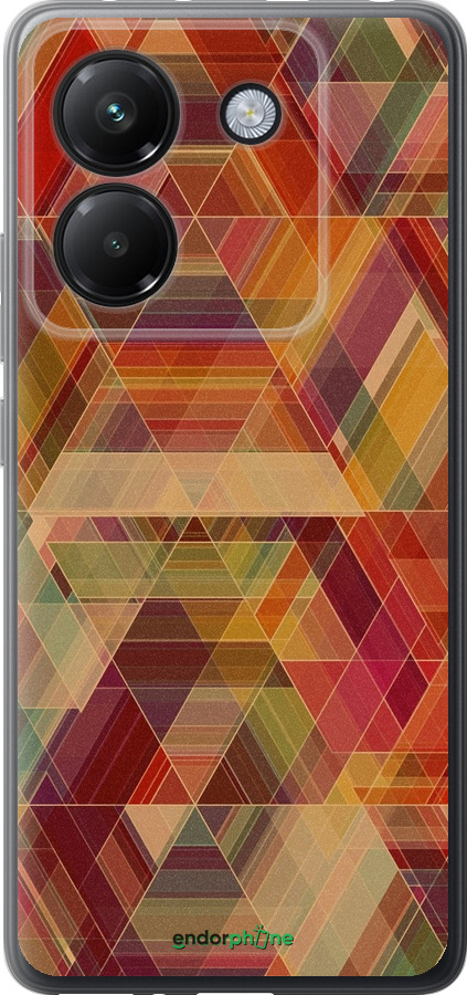 Силиконовый чехол Геометрический узор для Xiaomi Poco M7 Pro 5G - 904u-3942 изображение 