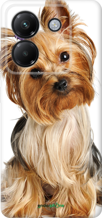 Силиконовый чехол Йоркширский терьер с хвостиком для Xiaomi Poco M7 Pro 5G - 930u-3942 изображение 