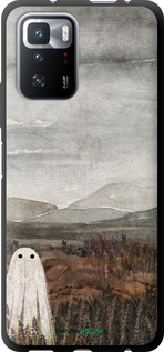 TPU чехол Одинокий призрак на фоне гор для Xiaomi Redmi Note 10 Pro 5G - 6486b-3333 изображение 