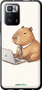TPU чехол Funny Capybara CEO Working для Xiaomi Redmi Note 10 Pro 5G - 6777b-3333 изображение 