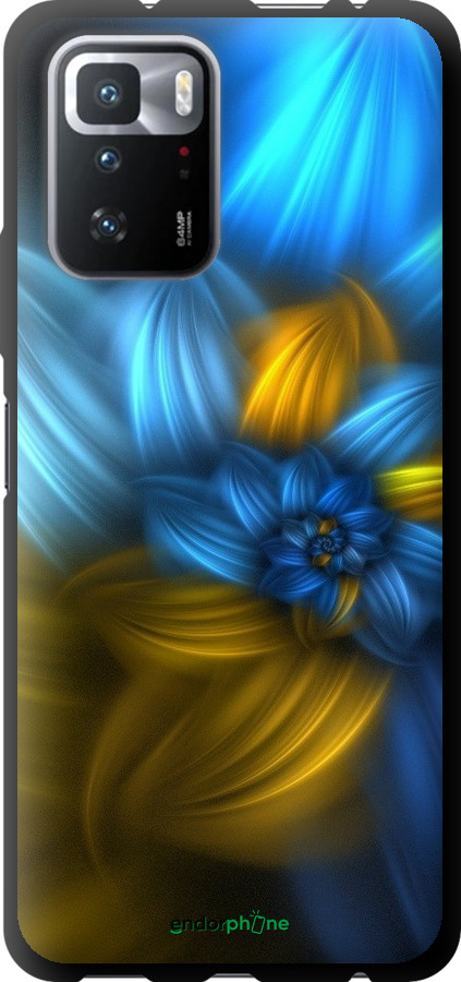 

TPU чорний чохол "Візерунок 46" для Xiaomi Poco X3 GT, Синій