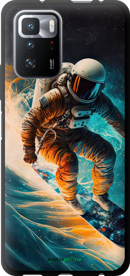 TPU чехол Сноубордист для Xiaomi Redmi Note 10 Pro 5G - 5604b-3333 изображение 
