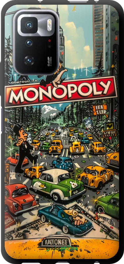 TPU чехол Міський драйв Monopoly для Xiaomi Redmi Note 10 Pro 5G - 6088b-3333 изображение 