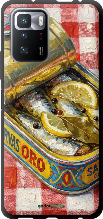 TPU чехол Vintage Sardine Tin Phone для Xiaomi Redmi Note 10 Pro 5G - 6772b-3333 изображение 