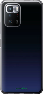 Силіконовий чехол Градієнт у темно-синьому стилі для Xiaomi Redmi Note 10 Pro 5G - 6542u-3333 изображение 
