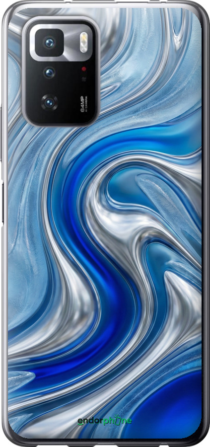 Силиконовый чехол Liquid Chrome для Xiaomi Poco X3 GT - 6781u-2511 изображение 