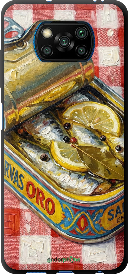 TPU чехол Vintage Sardine Tin Phone для Xiaomi Poco X3 Pro - 6772b-2938 изображение 