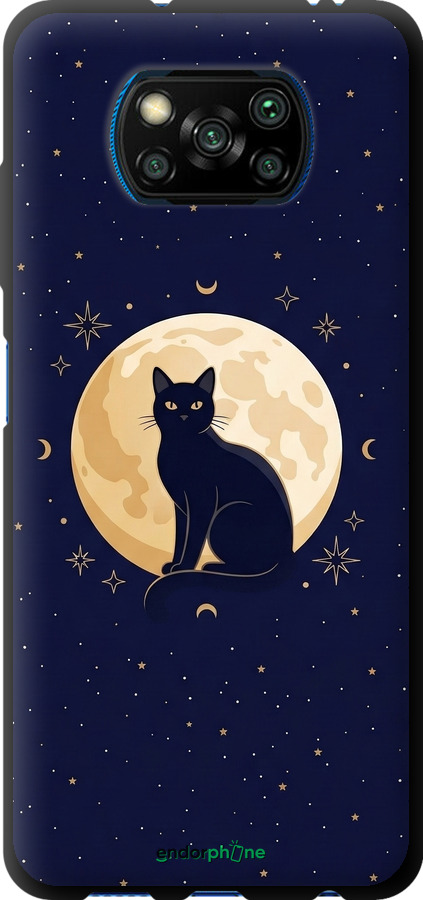 TPU чехол Cute Cat Celestial/Witchy для Xiaomi Poco X3 Pro - 6787b-2938 изображение 