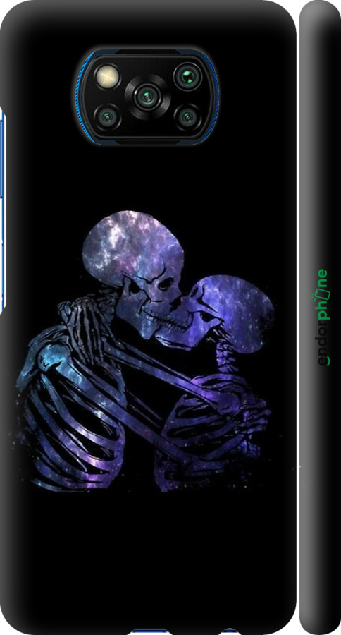 3D пластиковый матовый чехол С изображением скелета для Xiaomi Poco X3 Pro - 6537m-2938 изображение 