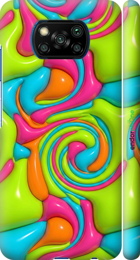 3D пластиковый матовый чехол Y2K Jelly Dream для Xiaomi Poco X3 Pro - 6780m-2938 изображение 