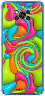 Силикон с усиленными углами чехол Y2K Jelly Dream для Xiaomi Poco X3 Pro - 6780sp-2938 изображение 