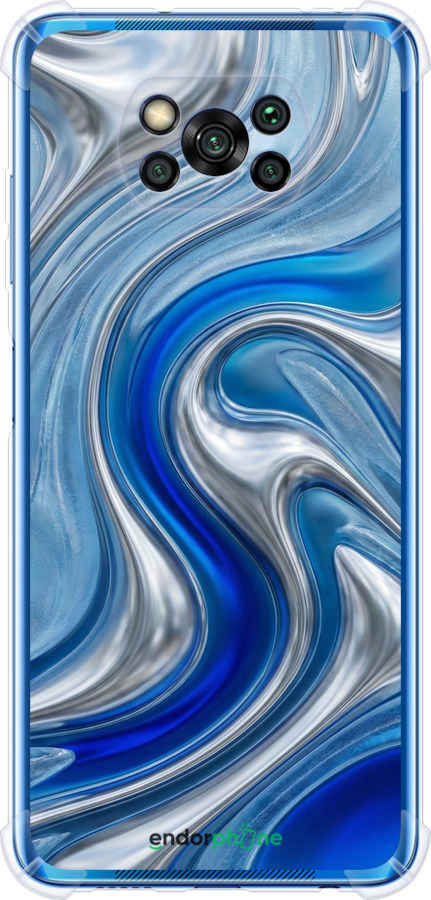 Силикон с усиленными углами чехол Liquid Chrome для Xiaomi Poco X3 - 6781sp-2073 изображение 