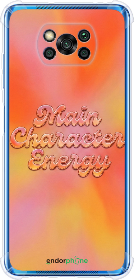 Силикон с усиленными углами чехол Aura Gradient Main Character Energy Aesthetic Y2K для Xiaomi Poco X3 Pro - 6783sp-2938 изображение 