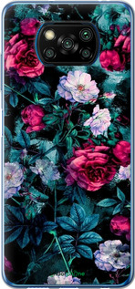 2D пластиковый чехол Сад и розы для Xiaomi Poco X3 - 6483t-2073 изображение 