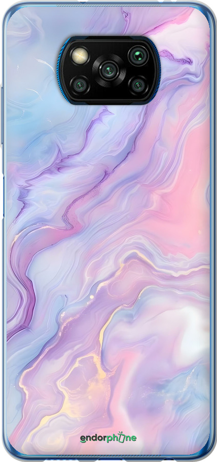 2D пластиковый чехол Нежный мрамор для Xiaomi Poco X3 Pro - 6310t-2938 изображение 