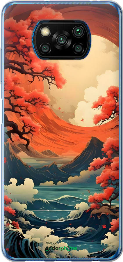 2D пластиковий чехол Природа Японії для Xiaomi Poco X3 - 6327t-2073 изображение 