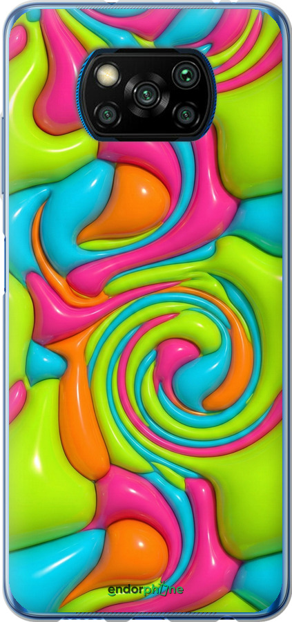 Силіконовий чехол Y2K Jelly Dream для Xiaomi Poco X3 Pro - 6780u-2938 изображение 