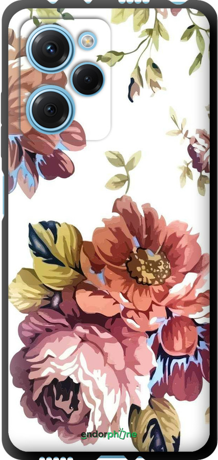 TPU чехол Vintage flowers для Xiaomi Poco X5 Pro 5G - 4333b-3027 изображение 