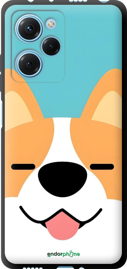 TPU чехол Корги для Xiaomi Poco X5 Pro 5G - 6280b-3027 изображение 