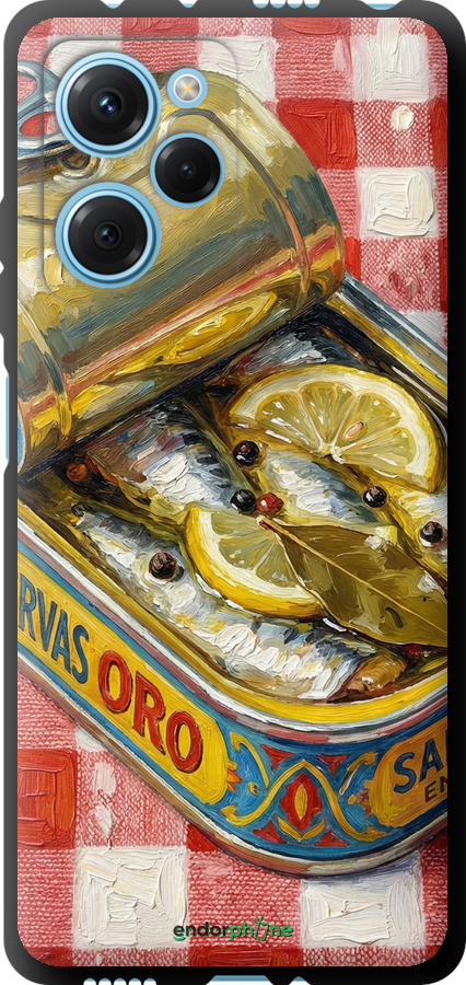 TPU чехол Vintage Sardine Tin Phone для Xiaomi Redmi Note 12 Pro Speed - 6772b-3334 изображение 