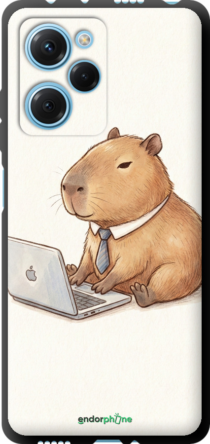 TPU чехол Funny Capybara CEO Working для Xiaomi Redmi Note 12 Pro Speed - 6777b-3334 изображение 