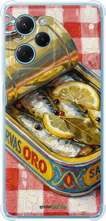 Силикон с усиленными углами чехол Vintage Sardine Tin Phone для Xiaomi Redmi Note 12 Pro Speed - 6772sp-3334 изображение 