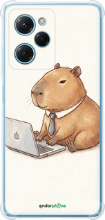Силіконовий протиударний с посиленими кутами чехол Funny Capybara CEO Working для Xiaomi Redmi Note 12 Pro Speed - 6777sp-3334 изображение 