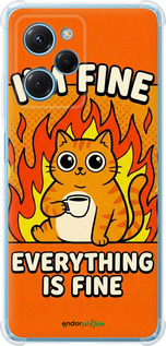 Силіконовий протиударний с посиленими кутами чохол 'Funny Cat' для Xiaomi Redmi Note 12 Pro Speed зображення 5