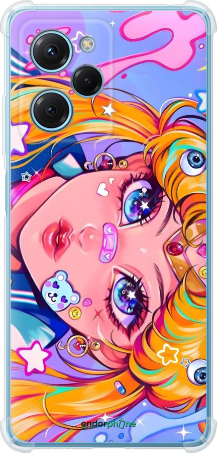 Силикон с усиленными углами чехол Сейлор Мун 4 для Xiaomi Redmi Note 12 Pro Speed - 6353sp-3334 изображение 
