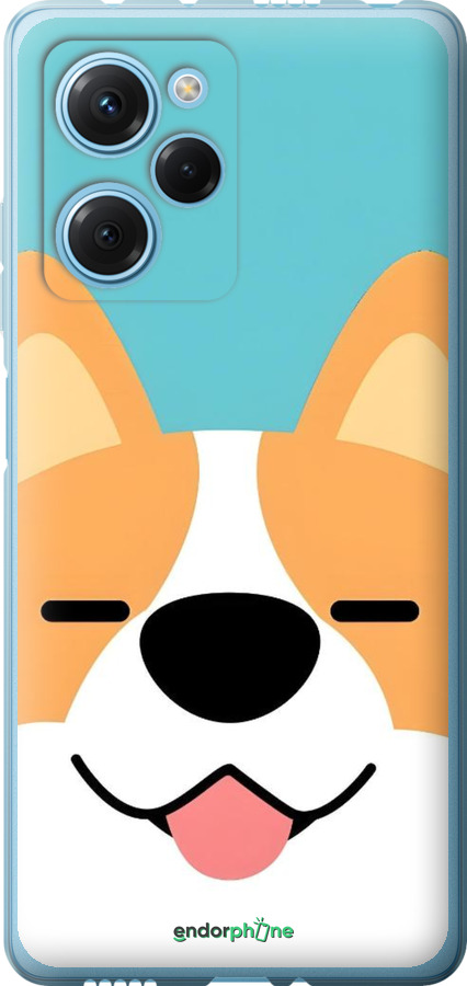 Силіконовий чехол Корги для Xiaomi Redmi Note 12 Pro Speed - 6280u-3334 изображение 