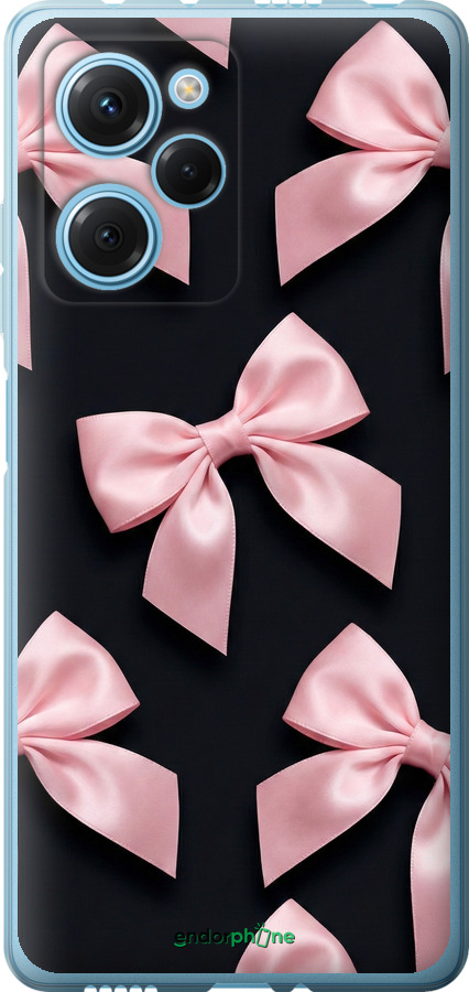 Силиконовый чехол Coquette Ribbons Dark Coquette для Xiaomi Redmi Note 12 Pro Speed - 6767u-3334 изображение 