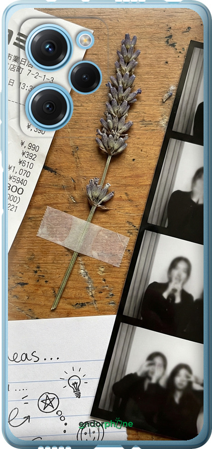 Силиконовый чехол Aesthetic Scrapbook Collage для Xiaomi Redmi Note 12 Pro Speed - 6773u-3334 изображение 