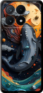 TPU чехол Кит у космосі для Xiaomi Poco X6 PRO - 6328b-3497 изображение 