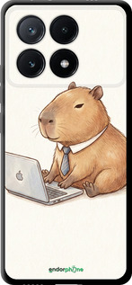TPU чехол Funny Capybara CEO Working для Xiaomi Poco X6 PRO - 6777b-3497 изображение 