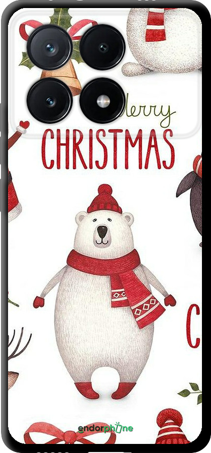 TPU чехол Merry Christmas для Xiaomi Poco X6 PRO - 4106b-3497 изображение 