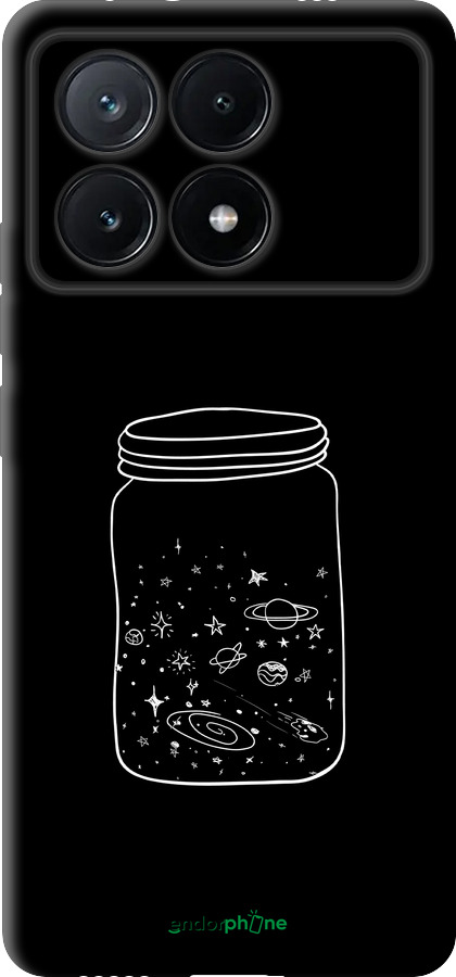 TPU чехол Космос в банке для Xiaomi Poco X6 PRO - 4297b-3497 изображение 