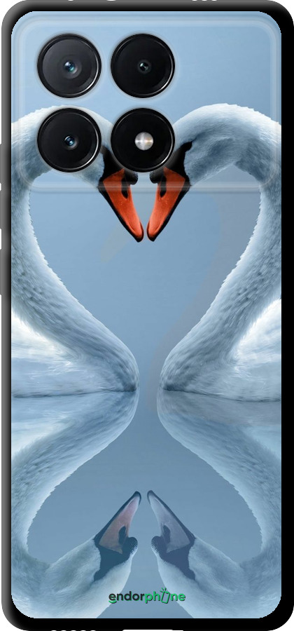 TPU чехол Лебеді для Xiaomi Poco X6 PRO - 6007b-3497 изображение 